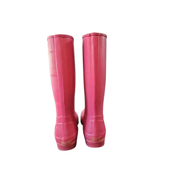 Polo Ralph Lauren Kids Philippa Fuchsia Rain Boot Sz 2 - Picture 3 of 11